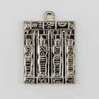 15mm Silver Egyptian Tablet Charm #CHB010-General Bead