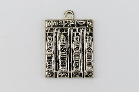 15mm Silver Egyptian Tablet Charm #CHB010-General Bead