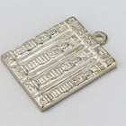 15mm Silver Egyptian Tablet Charm #CHB010-General Bead