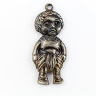 23mm Antique Silver Child Wearing Dhoti Charm #CHB040-General Bead