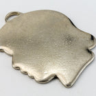 23mm Silver Girl's Profile Charm (2 Pcs) #CHB048-General Bead