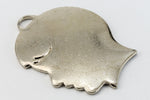 23mm Silver Boy's Profile Charm (2 Pcs) #CHB049-General Bead