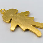 21mm Gold Rag Doll Charm (2 Pcs) #CHB052-General Bead