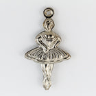 25mm Silver Double Sided Ballerina Charm (2 Pcs) #CHB082-General Bead