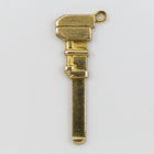 24mm Gold Pipe Wrench Charm #CHB095-General Bead