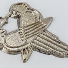 27mm Silver Cuddling Parrots Charm (2 Pcs) #CHB107-General Bead