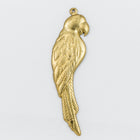 32mm Raw Brass Parrot Charm (Left/Right Pair) #CHC326-General Bead