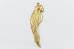 32mm Raw Brass Parrot Charm (Left/Right Pair) #CHC326-General Bead