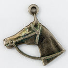 14mm Antique Silver Horse Head Charm (2 Pcs) #CHB138-General Bead