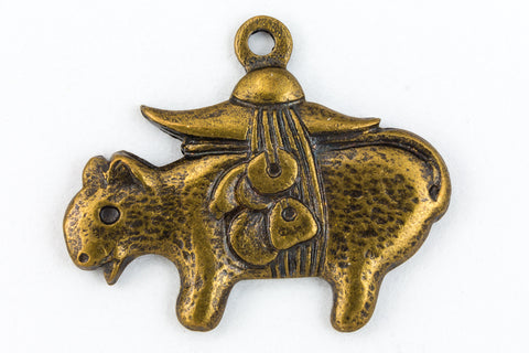 16mm Antique Brass Guinea Pig Charm #CHB151-General Bead
