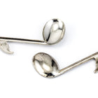 27mm Silver Eighth Note Charm #CHB171