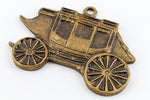 23mm Antique Brass Stagecoach Charm #CHB177-General Bead