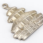 17mm Antique Silver Pagoda Charm #CHB183-General Bead