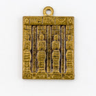 15mm Antique Brass Egyptian Tablet Charm #CHC010-General Bead