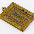 15mm Antique Brass Egyptian Tablet Charm #CHC010-General Bead