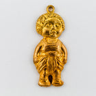 23mm Raw Brass Child Wearing Dhoti Charm #CHC040-General Bead