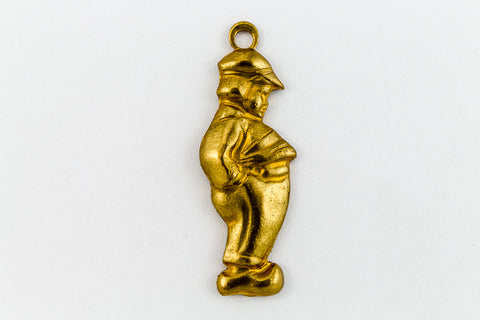 21mm Raw Brass Dutch Boy Charm #CHC042-General Bead