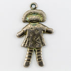 21mm Antique Silver Rag Doll Charm (2 Pcs) #CHC052-General Bead