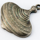 17mm Antique Silver Spinning Top Charm #CHC057