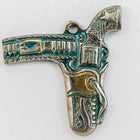 20mm Antique Silver Pistol in Holster Charm #CHC093-General Bead