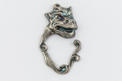 20mm Antique Silver Monster Face Charm #CHC101-General Bead