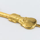 27mm Gold Violin Charm #CHC167-General Bead