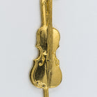 27mm Gold Violin Charm #CHC167-General Bead