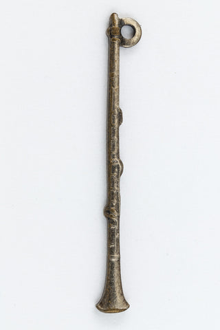 27mm Antique Silver Clarinet Charm #CHC168-General Bead