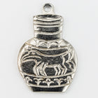 16mm Silver Decorative Jar Charm (2 Pcs) #CHC232-General Bead