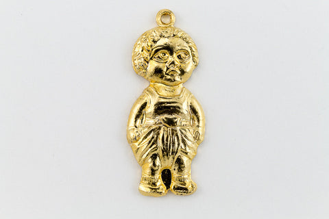 23mm Gold Child Wearing Dhoti Charm #CHD040-General Bead