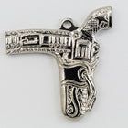 20mm Silver Pistol in Holster Charm #CHD093-General Bead