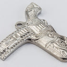 20mm Silver Pistol in Holster Charm #CHD093-General Bead