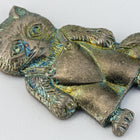 20mm Antique Silver Kitten in Overalls Charm #CHD121-General Bead