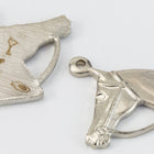 14mm Silver Horse Head Charm (2 Pcs) #CHD138-General Bead