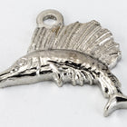 12mm Bright Silver Sailfish Charm (2 Pcs) #CHD165-General Bead