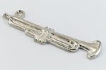 27mm Silver Trumpet Charm #CHD174-General Bead
