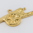 25mm Gold Cannon Charm #CHE092-General Bead