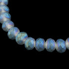 16" Strand 2mm x 3mm Matte Black Diamond AB Faceted Rondelle #CHR017-General Bead