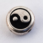 8mm Antique Silver Tierracast Yin Yang Coin Bead (10 Pcs) #CK301-General Bead