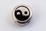 8mm Antique Silver Tierracast Yin Yang Coin Bead (10 Pcs) #CK301-General Bead