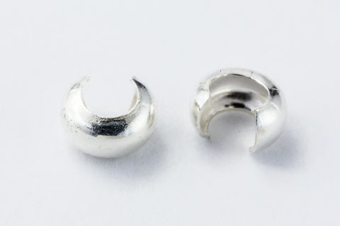 3mm Sterling Silver TierraCast Crimp Cover (50 Pcs) #CK784-General Bead