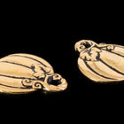 18mm Antique Gold TierraCast Pewter Pumpkin Charm 94-2560-26