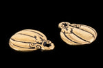 18mm Antique Gold TierraCast Pewter Pumpkin Charm 94-2560-26