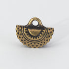 15mm Antique Brass TierraCast Crescent Crimp End (20 Pcs) #CK857