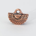 15mm Antique Copper TierraCast Crescent Crimp End (20 Pcs) #CK857