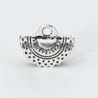 15mm Antique Silver TierraCast Crescent Crimp End (20 Pcs) #CK857