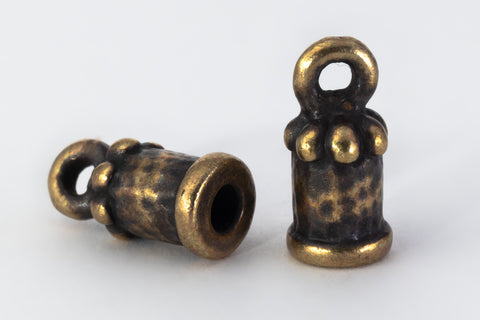 2mm Antique Brass TierraCast Palace Cord End (20 Pcs) #CK862