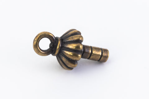 8mm Antique Brass TierraCast Glue-In Beaded Rope Cap (20 Pcs) #CK865