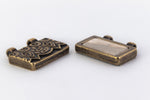 17mm Antique Brass TierraCast Temple Stitch-in Magnetic Clasp #CK870