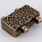 17mm Antique Brass TierraCast Temple Stitch-in Magnetic Clasp #CK870
